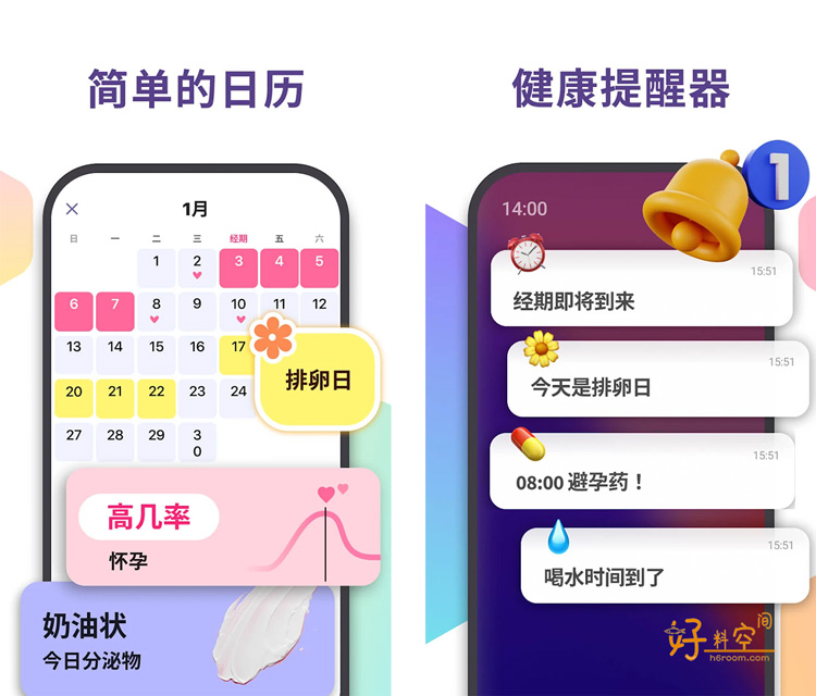 图片[2]-小月历-追踪经期/怀孕日历 v1.106 解锁内购版-好料空间